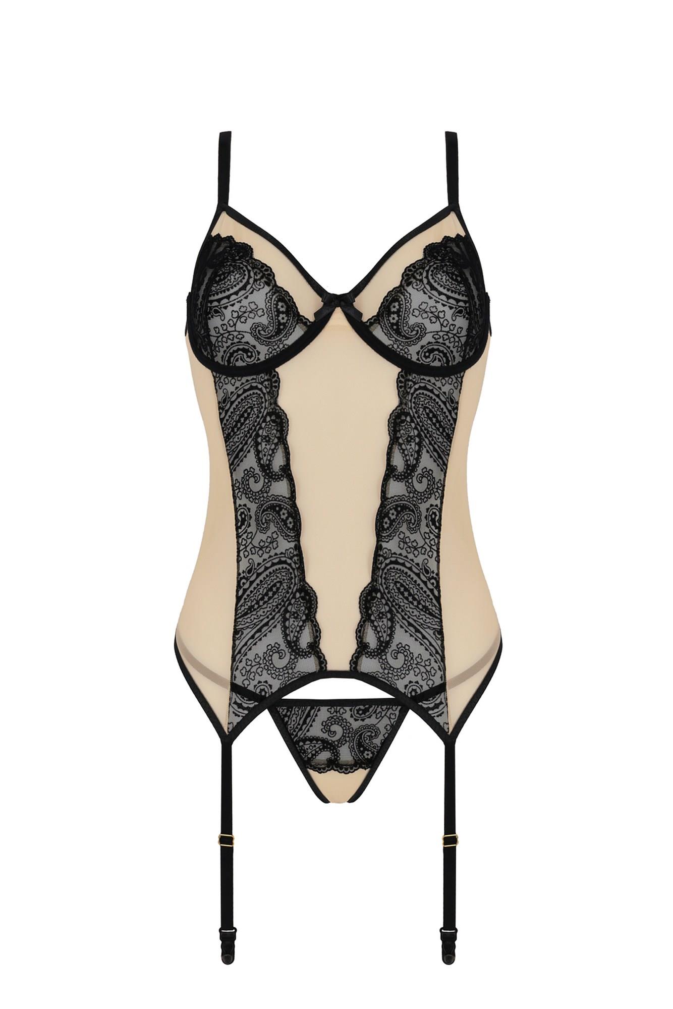 bielizna-daisy corset beige l/xl