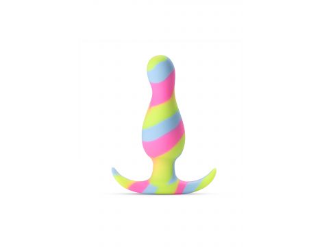Korek analny silikonowy Blush Avant Kaleido limonkowy