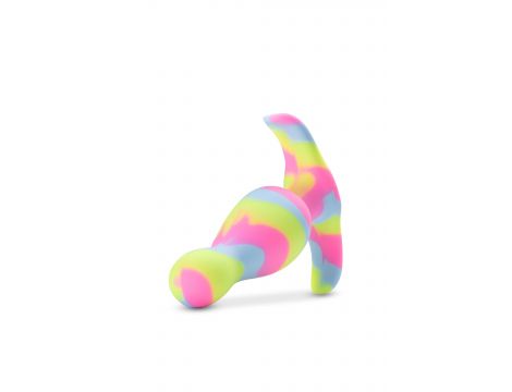 Korek analny silikonowy Blush Avant Kaleido limonkowy - 3