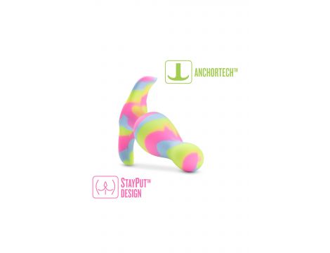 Korek analny silikonowy Blush Avant Kaleido limonkowy - 11