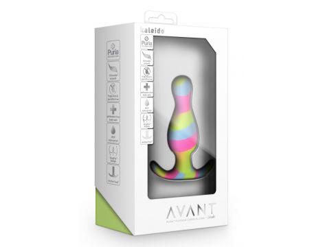 Korek analny silikonowy Blush Avant Kaleido limonkowy - 2