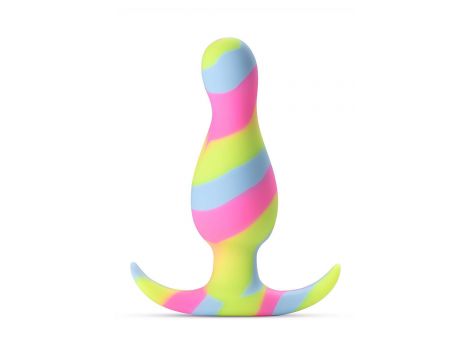 Korek analny silikonowy Blush Avant Kaleido limonkowy - 4