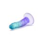 Dildo PVC B Yours Morning Dew szafirowy 13 cm - 7