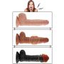 Wibrator realistyczny wibrujący Lovetoy 22 cm cielisty - 5