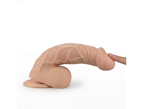 Wibrator realistyczny Lovetoy cielisty 23 cm wodoodporny - 3