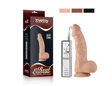 Wibrator realistyczny Lovetoy cielisty 23 cm wodoodporny - 5