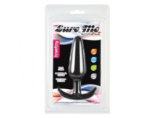 Korek analny silikonowy Lure Me Classic Lovetoy czarny 13 cm