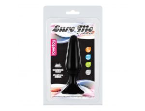 Korek analny silikonowy Lure Me Lovetoy czarny 11,5 cm