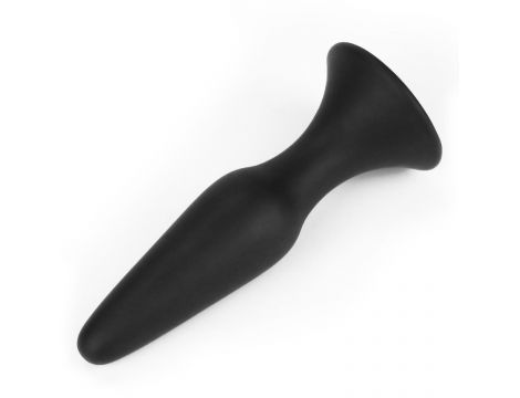 Korek analny silikonowy Lure Me Lovetoy czarny 11,5 cm - 5