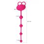 Kulki analne silikonowe w kształcie żaby Lovetoy różowe 25 cm - 3