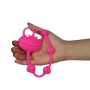 Kulki analne silikonowe w kształcie żaby Lovetoy różowe 25 cm - 4