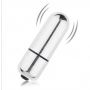 Mini wibrator Lovetoy XBasic Bullet srebrny 10 prędkości 6 cm - 2
