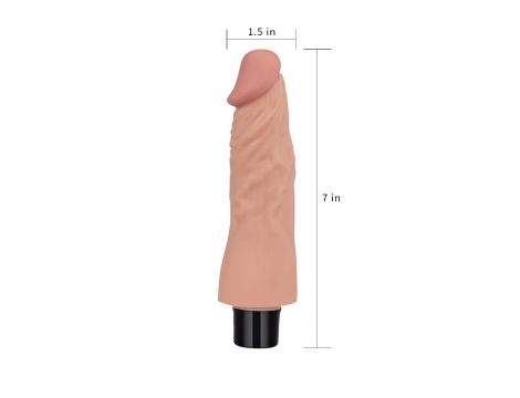 Wibrator realistyczny miękki Real Softee Lovetoy 18 cm - 7