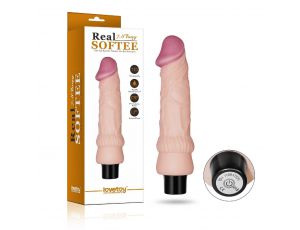 Wibrator realistyczny Real Softee Lovetoy 19 cm miękki