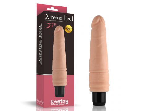 Wibrator realistyczny cyberskóra Lovetoy 20 cm wodoodporny