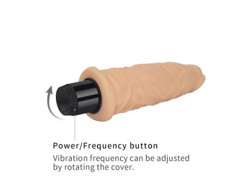 Wibrator realistyczny z cyberskóry Lovetoy 19 cm - 4