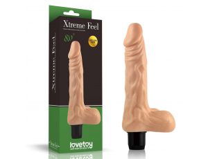 Wibrator realistyczny Lovetoy cyberskin 20,5 cm na baterie AAA