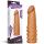 Realistyczna przedłużka na penisa Lovetoy brązowa 18 cm