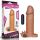 Wibrująca przedłużka na penisa Lovetoy brązowa 17,5 cm
