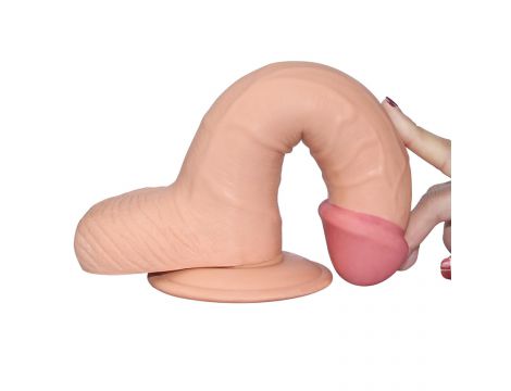 Dildo realistyczne Lovetoy The Ultra Soft Dude miękkie 20 cm - 5