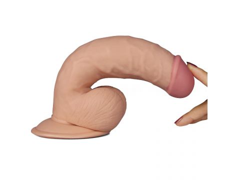 Wibrator realistyczny Ultra Soft Dude Lovetoy 20 cm - 4
