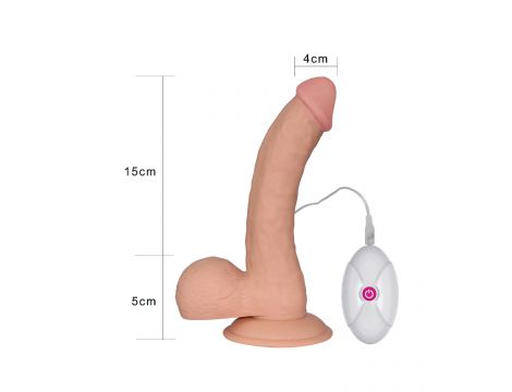 Wibrator realistyczny Ultra Soft Dude Lovetoy 20 cm - 4