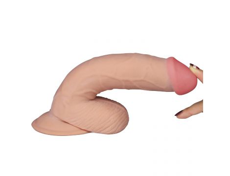 Wibrator realistyczny ultra miękki Lovetoy 20 cm - 4