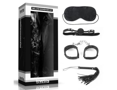 Zestaw Bondage Deluxe Lovetoy Czarny