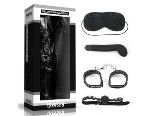 Zestaw bondage Lovetoy Deluxe czarny na baterie AAA