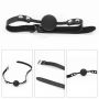 Luksusowy Zestaw Bondage Lovetoy 25cm Pejcz Miękkie Kajdanki Knebel - 4