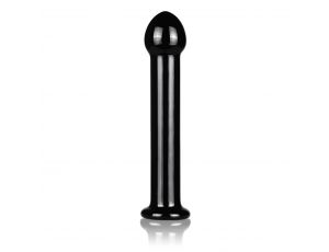 Dildo szklane Romance Lovetoy czarne 16 cm