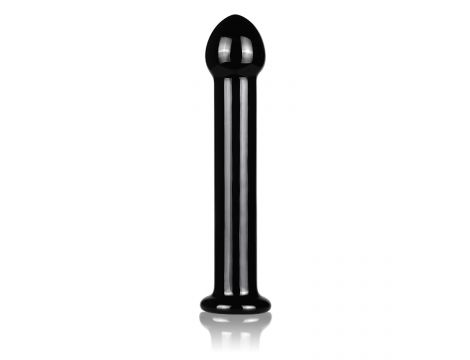 Dildo szklane Romance Lovetoy czarne 16 cm