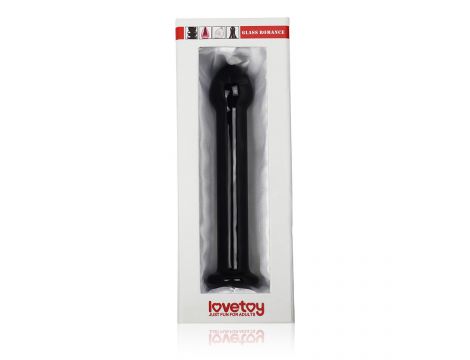 Dildo szklane Romance Lovetoy czarne 16 cm - 2