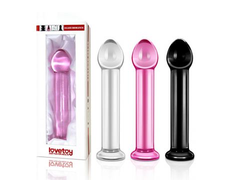 Dildo szklane Romance Lovetoy czarne 16 cm - 3
