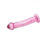 Dildo szklane Lovetoy z wypustkami różowe 14 cm - 3