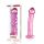 Dildo szklane Lovetoy z wypustkami różowe 14 cm