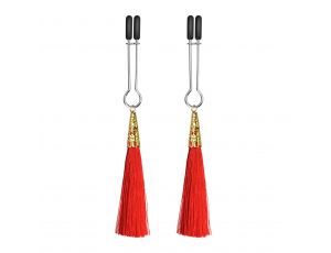 Silikonowe regulowane zaciski na sutki Glamor Tassel Lovetoy 14 cm