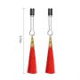 Silikonowe regulowane zaciski na sutki Glamor Tassel Lovetoy 14 cm - 3