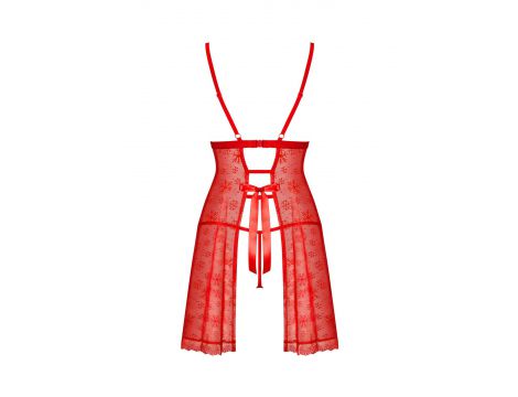Komplet babydoll Claussica czerwony Mikołajki Obsessive XL/2XL - 6