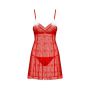 Komplet babydoll Claussica czerwony Mikołajki Obsessive XL/2XL - 6