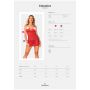 Komplet babydoll Claussica czerwony Mikołajki Obsessive XL/2XL - 8