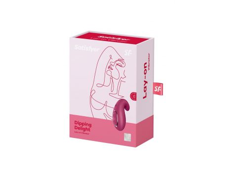 Stymulator łechtaczki Satisfyer Dipping Delight berry USB - 2