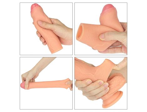 Rewolucyjna silikonowa przedłużka dodająca 2,5 cm Lovetoy 17 cm - 5