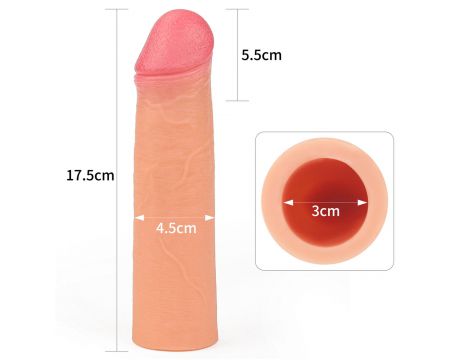 Rewolucyjna silikonowa przedłużka Nature Lovetoy 18 cm - 3
