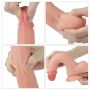 Realistyczne dildo dwuwarstwowe silikonowe Lovetoy 20.5 cm - 3