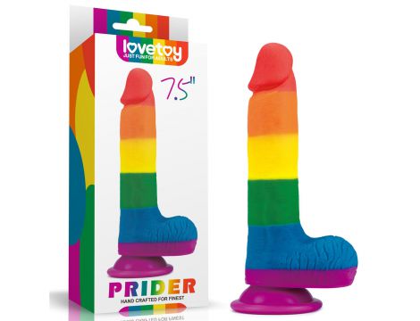 Realistyczne dildo Lovetoy Prider silikonowe 19 cm