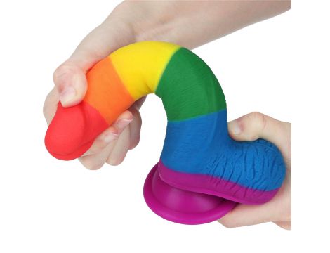 Realistyczne dildo Lovetoy Prider silikonowe 19 cm - 7