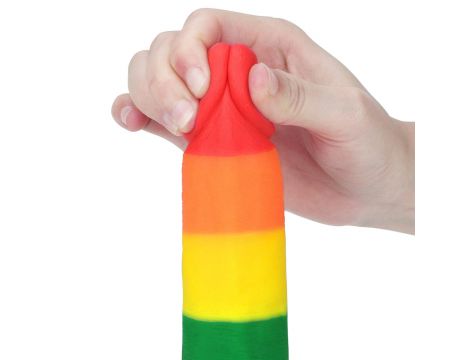 Realistyczne dildo Lovetoy Prider silikonowe 19 cm - 8