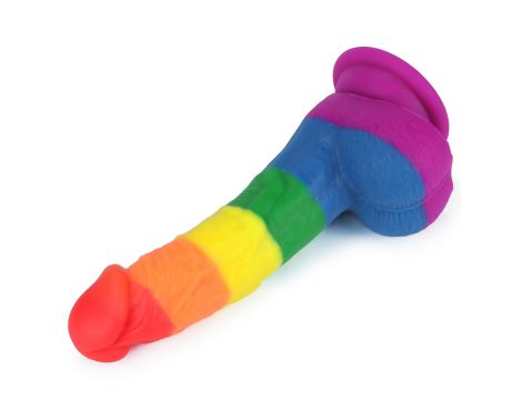 Dildo realistyczne Prider Lovetoy platynowy silikon 20,5 cm - 3