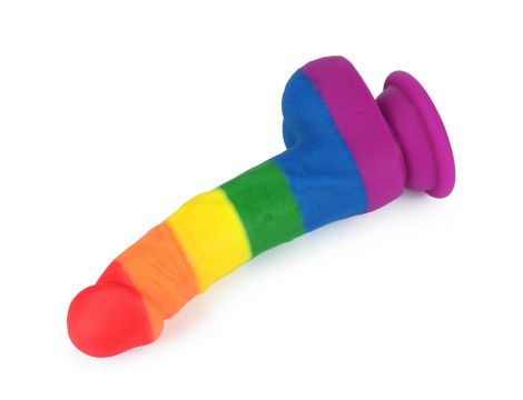 Dildo realistyczne Prider Lovetoy platynowy silikon 20,5 cm - 4